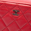 Chanel Medium CC Quilted Lambskin Curvy Cosmetic Pouch Secondhand