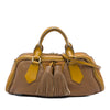 Burberry Prorsum Grained Calfskin and Suede Tassel Hedwig Satchel Secondhand