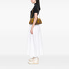Burberry Prorsum Grained Calfskin and Suede Tassel Hedwig Satchel Secondhand