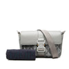 Dior Coated Canvas CD Diamond and Calfskin Hit The Road Messenger Bag Secondhand