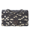 Secondhand Chanel Medium Classic Canvas Sequin Stripes Double Flap