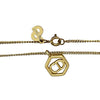 Dior Gold Plated CD Logo Pendant Necklace Secondhand