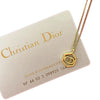 Dior Gold Plated CD Logo Pendant Necklace Secondhand