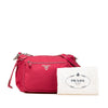 Prada Saffiano Trimmed Tessuto Zip Top Crossbody Secondhand
