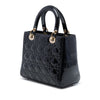 Secondhand Dior Medium Patent Cannage Lady Dior
