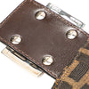 Fendi Zucca Canvas Double Flap Shoulder Bag Secondhand