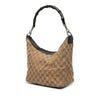 Gucci GG Canvas Bamboo Shoulder Bag Secondhand