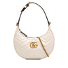 Gucci Mini GG Marmont Matelasse Calfskin Half Moon Bag Secondhand