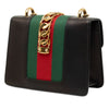 Gucci Mini Calfskin Web Sylvie Chain Satchel Secondhand
