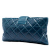 Chanel Quilted Glazed Calfskin Coco Pleats Chain Clutch Secondhand