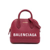 Balenciaga Grained Calfskin Logo Ville Top Handle Bag XXS Secondhand