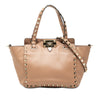 Valentino Mini Leather Rockstud Trapeze Satchel Secondhand