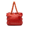 Prada Vernice Gaufre Chain Tote Secondhand