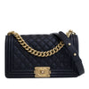 Chanel Old Medium Quilted Caviar Boy Flap Secondhand
