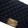 Chanel Old Medium Quilted Caviar Boy Flap Secondhand