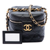 Chanel CC Quilted Calfskin Vanity Case with Chain Secondhand