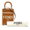 Fendi Mini Patent and Canvas Sunshine Shopper Tote Secondhand