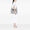 Chanel Large Metallic Glazed Calfskin Perforated Rodeo Drive Satchel Secondhand
