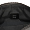 Fendi Leather Monster Eyes Zip Clutch Secondhand