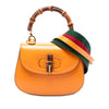 Gucci Mini Calfskin Web 1947 Bamboo Top Handle Bag Secondhand