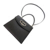 Ferragamo Leather Double Gancini Top Handle Bag Secondhand