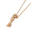 Secondhand Cartier 18K Rose Gold Onyx and Tsavorite Garnet Panthère de Cartier Pendant Necklace