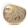 Chanel CC Gold Plated Enamel Push Back Earrings Secondhand