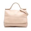 Dolce & Gabbana Large Pebbled Leather Miss Sicily Satchel Secondhand