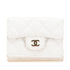 Secondhand Chanel CC Quilted Caviar Trifold Flap Wallet