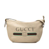 Gucci Leather Logo Half Moon Crossbody Secondhand