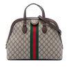 Gucci Medium GG Supreme Ophidia Web Satchel Secondhand