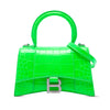 Balenciaga Croc Embossed Calfskin Hourglass Top Handle Bag XS Secondhand
