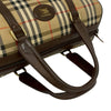 Burberry Haymarket Check Canvas Boston Bag Secondhand
