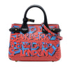 Burberry Small Graffiti Print Grainy Calfskin Banner Satchel Secondhand
