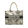Dior Medium Canvas Embroidered Zodiac Toile De Jouy Book Tote Secondhand