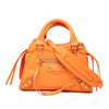 Balenciaga Mini Croc Embossed Calfskin Motocross Neo Classic City Satchel Secondhand