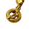 Secondhand Chanel CC Gold Plated Round Clip On Earrings