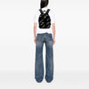 Secondhand Balenciaga Small Faux Fur Diagonal Logo Everyday Backpack