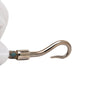 Hermès Palladium Plated and Woven Leather Jumbo Hook Double Tour Bracelet Secondhand