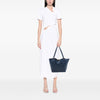 Secondhand Burberry Small Elephant Embossed Calfskin Check Canterbury Tote