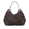 Gucci Guccissima Trimmed Canvas Shoulder Bag Secondhand