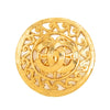 Chanel CC Gold Plated Medallion Brooch Secondhand