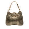 Secondhand Gucci Metallic Calfskin Bamboo Ring Chain Shoulder Bag