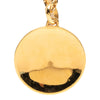 Chanel CC Gold Plated Enamel Sun Medallion Pendant Necklace Secondhand