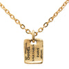 Chanel Gold Plated 31 Rue Cambon Plaque Pendant Necklace Secondhand