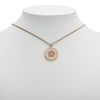 Chanel Gold Plated Enamel Camelia Pendant Necklace Secondhand
