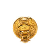 Chanel CC Gold Plated Round Clip On Earrings Secondhand
