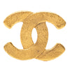 Chanel Gold Plated CC Brooch Secondhand