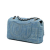 Chanel Medium Embroidered Denim Perfume Bottle Single Flap Secondhand