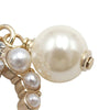 Secondhand Chanel Gold Plated CC Crystal and Faux Pearl Drop Push Back Earrings